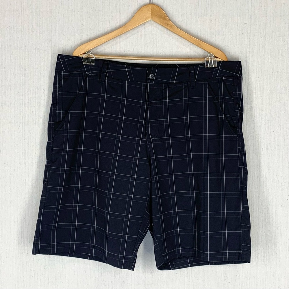 Fila~Men’s Sport Golf Shorts~Black Plaid~10” Inseam~Sz‎ 40